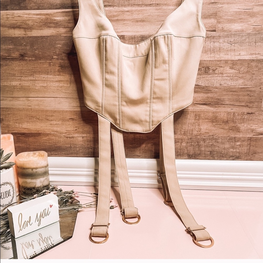 House of cb croset top without bottom straps